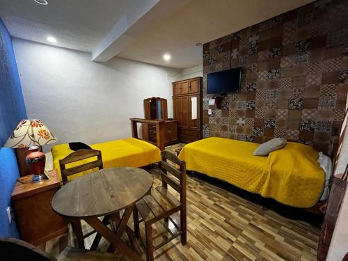 Posezení v ubytování Hotel Huasca Terrazza