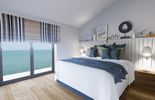 Ένα ή περισσότερα κρεβάτια σε δωμάτιο στο Mirabello Bay House