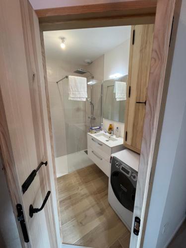 Kúpeľňa v ubytovaní APPARTEMENT AUX PIEDS DES PISTES DE SKI