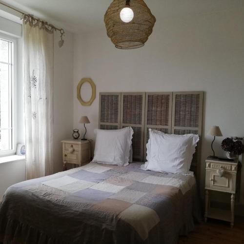 Postel nebo postele na pokoji v ubytování Château Bily B&B Hôtel