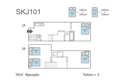 a floor plan of a apartment at Sakurajima Building in Osaka