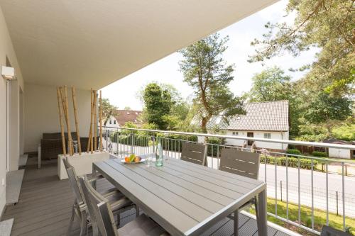 Balkón nebo terasa v ubytování Duenenresidenz Heringsdorf App 09