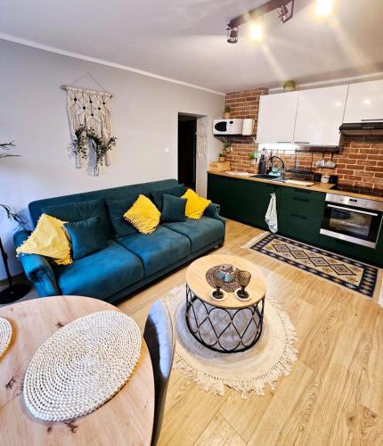 Kuchyň nebo kuchyňský kout v ubytování Apartament Boho