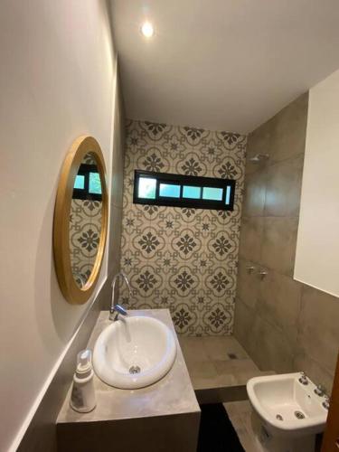 Ένα μπάνιο στο Casa / Cabaña para 4 personas