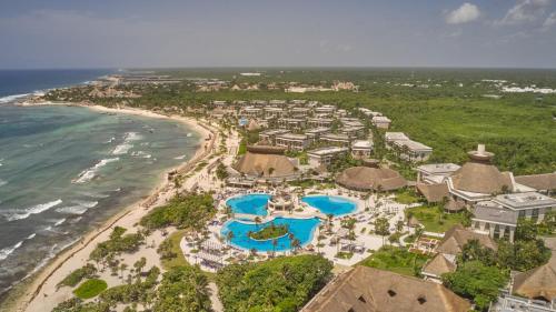 an aerial view of the resort and the beach at Bahia Principe Grand Tulum - All Inclusive in Akumal