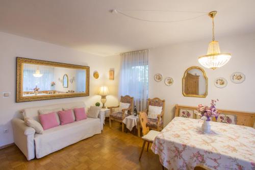 Posezení v ubytování Landhaus Alpenblick