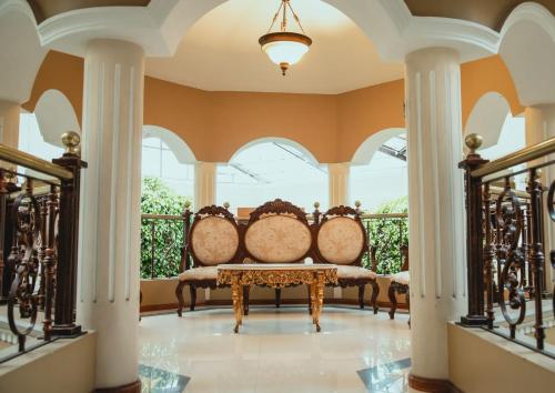 Χώρος καθιστικού στο Hotel Spa Casa Real