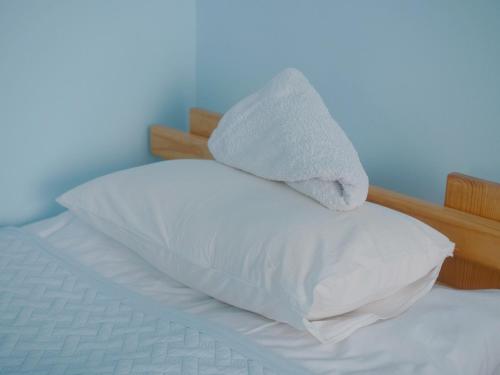 Postel nebo postele na pokoji v ubytování Guesthouse Alakol