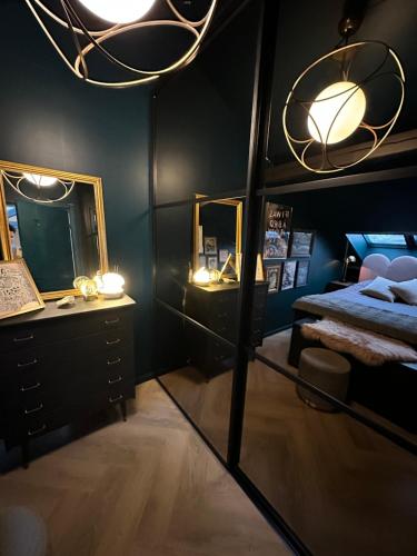 Poschodová posteľ alebo postele v izbe v ubytovaní Art Deco Loft - Limited Edition