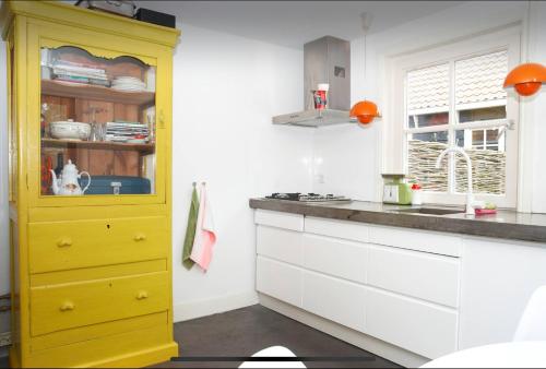 Kuchyň nebo kuchyňský kout v ubytování Tiny house Watergang