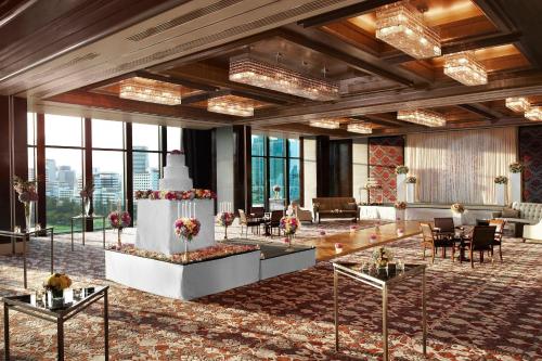 a rendering of a lobby with a table and chairs at The St. Regis Bangkok in Bangkok