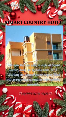 a greetings card for avent country hotel with christmas decorations at Stuart Country Hotel in Katete