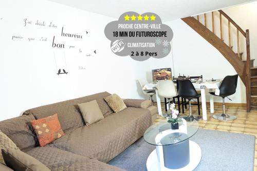 Maison et Appartements d'Anatole France proche Centre-Ville, Université - CHU, Patinoire et Futuroscope