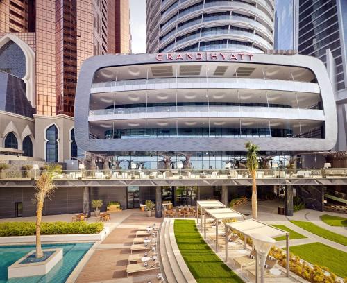 una representación del gran hotel hyatt en la ciudad en Grand Hyatt Abu Dhabi Hotel & Residences Emirates Pearl en Abu Dabi