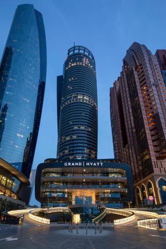 a group of tall buildings in a city at Grand Hyatt Abu Dhabi Hotel & Residences Emirates Pearl in Abu Dhabi