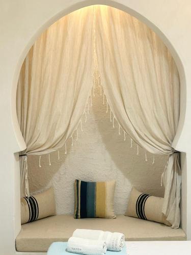 Zona de estar de Hôtel Djerba Authentique - Au centre de Midoun