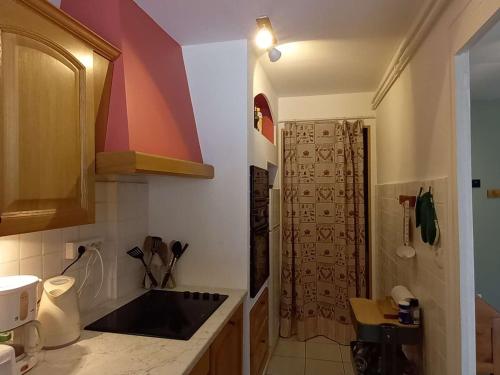 y baño con lavabo y ducha. en Appartement Villard-de-Lans, 3 pièces, 5 personnes - FR-1-548-19 en Villard-de-Lans