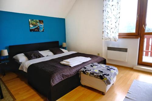 Postel nebo postele na pokoji v ubytování Apartmány Margo Sun Kamzík