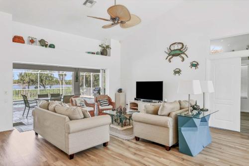 Μια τηλεόραση ή/και κέντρο ψυχαγωγίας στο Villa Fessler Retreat