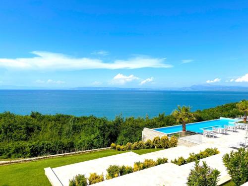 an image of a villa with a swimming pool at Duplex Seaview Condo in Durrës