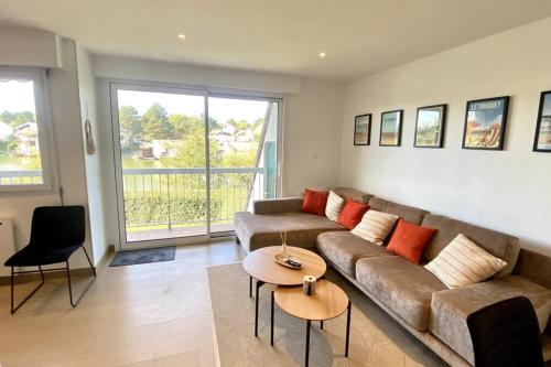 Posedenie v ubytovaní Superb duplex with lake view for 6 people