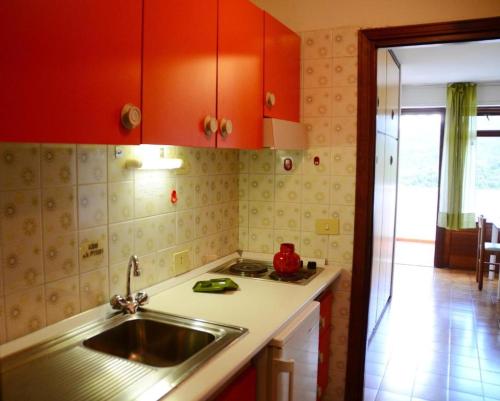 Kuchyň nebo kuchyňský kout v ubytování Residence Napoleon