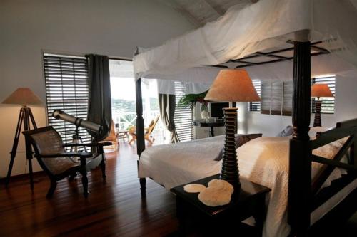 Krevet ili kreveti na kat u jedinici u objektu Beautiful 3 BR Villa in Cap Estate