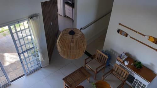 Χώρος καθιστικού στο Casa de praia na Linha Verde