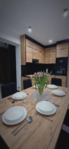 Кухня или мини-кухня в Apartament z duszą
