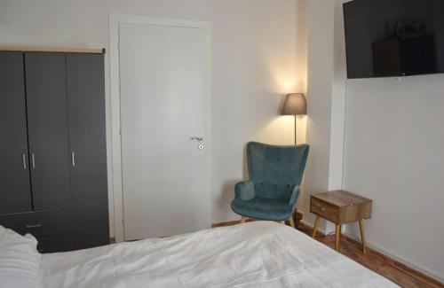 Ένα ή περισσότερα κρεβάτια σε δωμάτιο στο Modern Cozy Central Flat