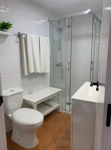 A bathroom at Apartamento Plaza de la Alfalfa