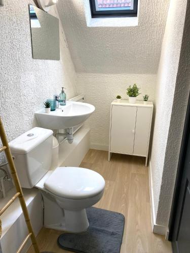 Ett badrum på le duplex