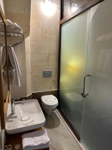 Koupelna v ubytování Tas Konak Hotel-City Center