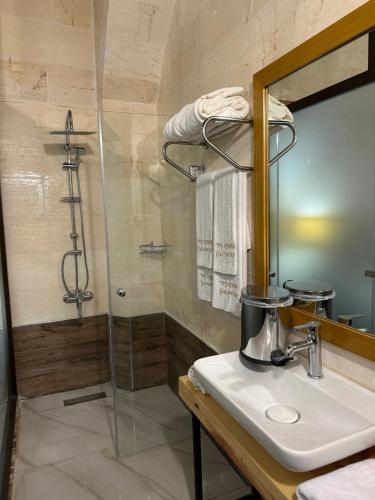 Koupelna v ubytování Tas Konak Hotel-City Center