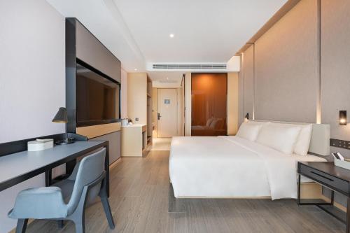 Area soggiorno di Atour Hotel Beijing North Chaoyang Road Changyingtian Street