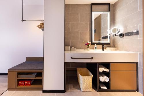 Koupelna v ubytování Atour Hotel Hangzhou Xiaoshan South Railway Station Xiaoshan Road