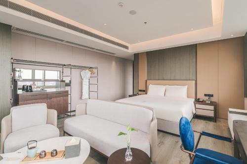Posezení v ubytování Atour Hotel Shenzhen Luohu Shuibei IBC