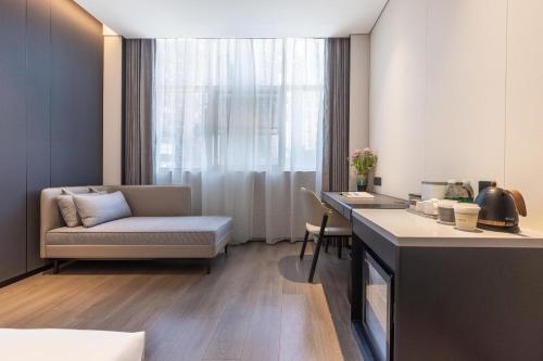 Χώρος καθιστικού στο Atour Hotel Shenzhen Futian CBD Civic Center