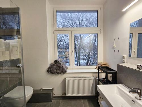 Koupelna v ubytování Nice Apartment in Wuppertal