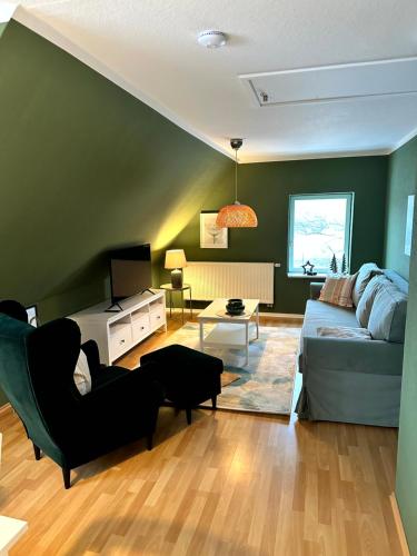 Posezení v ubytování Ferienhaus am Saaler Bodden