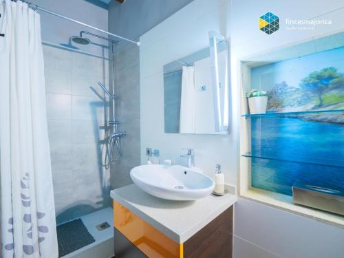 Phòng tắm tại Apartamento Porta del Mar