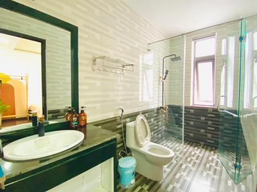 Koupelna v ubytování Laoxao Lakeview Homestay