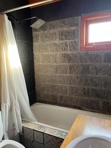 Koupelna v ubytování Mora Tempo