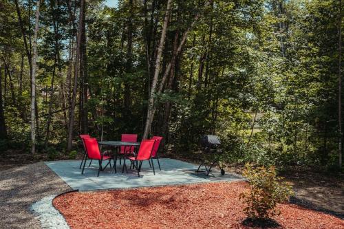 Κήπος έξω από το Tremblant Forest Spa Lac Plage Quai Privé