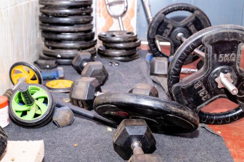 a close up of a bunch ofusted objects on a table at VINTEX GUEST HOUSE in Kimana