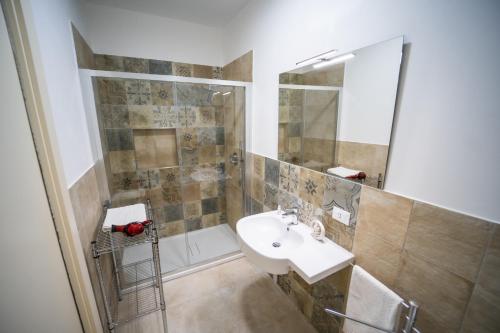 Koupelna v ubytování B&B La Dimora di Pepè