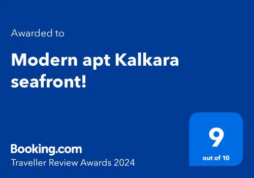 Certifikát, hodnocení, plakát nebo jiný dokument vystavený v ubytování Modern apt Kalkara seafront!