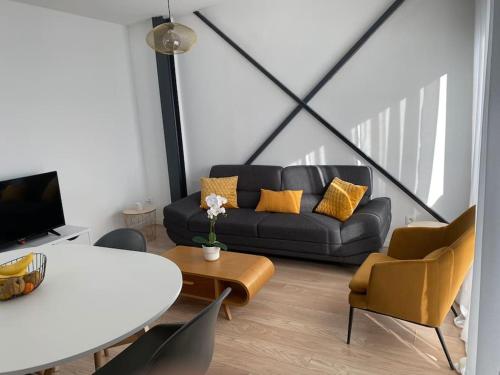 Posezení v ubytování "Echapée Belle" Appart Moderne 4 pers à Velaux - Tout équipé avec terrasse à 15 min plage et aéroport