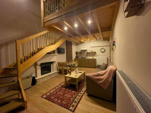 Area soggiorno di Δρυάδες Suites