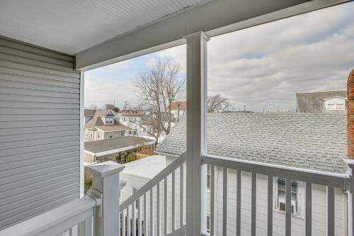 a view from the balcony of a home at Spacious Wildwood Condo Walk to Beach! in Wildwood
